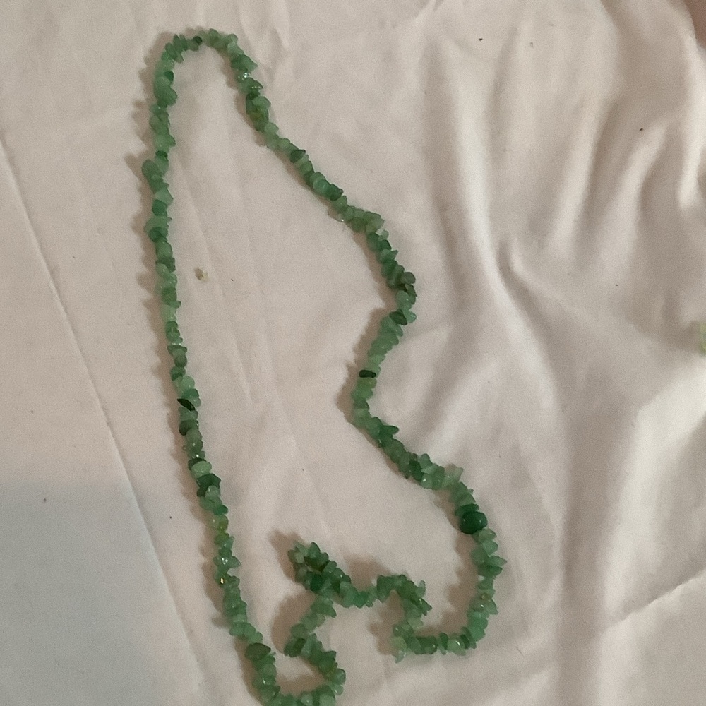 Elegant Green Beaded Necklace